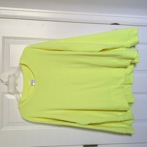 Secret Treasures Fluorescent Yellow Lounge Top - 2X